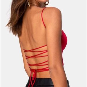 Strappy Red Women's Top